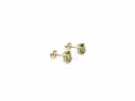 9ct Yellow Gold Peridot Stud Earrings