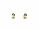 9ct Yellow Gold Peridot Stud Earrings