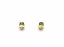 9ct Yellow Gold Peridot Stud Earrings