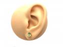 9ct Yellow Gold Peridot Stud Earrings