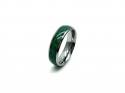 Tungsten Carbide & Malachite Inlay Ring