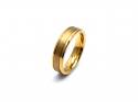 Tungsten Carbide Yellow IP Plating Ring