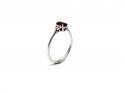 18ct Ruby & Diamond Solitaire Ring