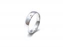 9ct White Gold Plain Wedding Ring