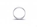 9ct White Gold Plain Wedding Ring