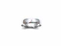 9ct White Gold Plain Wedding Ring