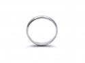 9ct White Gold Plain Wedding Ring