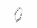 18ct White Gold Plain Wedding Ring