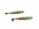 9ct Yellow Gold Jade Drop Earrings