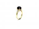 9ct Sapphire & Diamond Ring