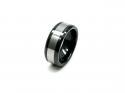 Tungsten Carbide Black Edged Ring