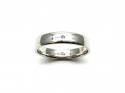 18ct White Gold Plain Wedding Ring