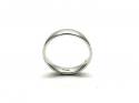 18ct White Gold Plain Wedding Ring