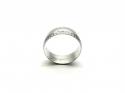 9ct White Gold Patterned Wedding Ring