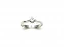 18ct White Gold Diamond Solitaire Ring