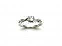 18ct White Gold Diamond Solitaire Ring