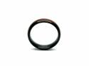 Tungsten Carbide Black IP Plating Wood Inlay Ring