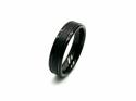 Tungsten Carbide & Black IP Plating Ring