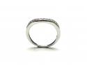 9ct White Gold Diamond Wishbone Ring