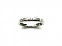 18ct White Gold Diamond Band Ring