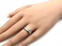 18ct White Gold Diamond Band Ring