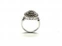 9ct White Gold Diamond Cluster Ring