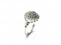 9ct White Gold Diamond Cluster Ring