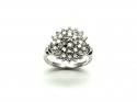 9ct White Gold Diamond Cluster Ring