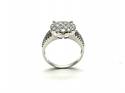 18ct White Gold Diamond Cluster Ring