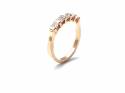 18ct Rose Gold Diamond 5 Stone Ring