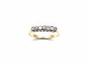 18ct Yellow Gold Diamond 7 Stone Ring