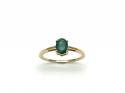 9ct Yellow Gold Emerald Solitaire Ring