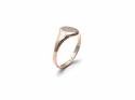 9ct Rose Gold Plain Oval Signet Ring