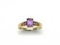 9ct Yellow Gold Amethyst & Tourmaline