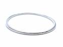 Silver Round Plain Full Bangle