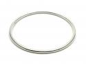 Silver Round Plain Full Bangle