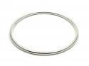 Silver Round Plain Full Bangle