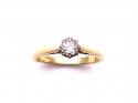 18ct Yellow Gold Diamond Solitaire Ring