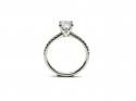 Silver CZ Solitaire Ring