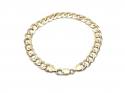 9ct Yellow Gold Curb Bracelet 8 1/4