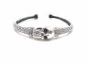 Silver Skull Bangle 57mm