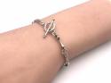 Silver Bones Bracelet 7.5 Inch