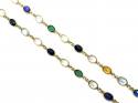 18ct Yellow Gold Multi Stone Necklet