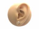 Silver Plain Ball Stud Earrings 5mm