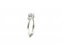 9ct White Gold CZ 3 Stone Ring