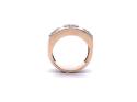 9ct Yellow Gold Gents Diamond 3 Stone Ring