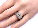 9ct Yellow Gold Gents Diamond Cluster Ring