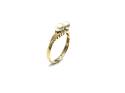 9ct Yellow Gold Pearl 2 Stone Ring