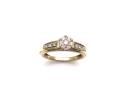 9ct Yellow Gold Diamond Cluster Ring