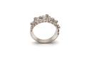 Silver CZ Keeper Ring